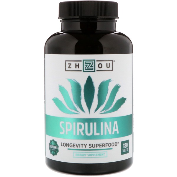 Zhou Nutrition Spirulina Longevity Superfood 1Source