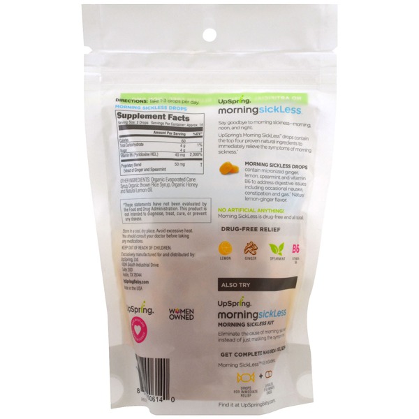 Upspring Morning Sickless Ginger Lemon Drops 1Source