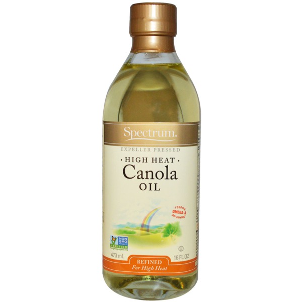 Spectrum Naturals Canola Oil High Heat Refined 1Source