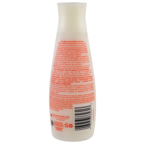 Live Clean Moisturizing Conditioner Coconut Milk 1Source