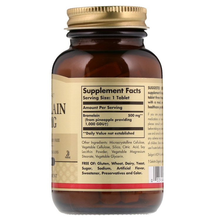 Solgar Bromelain 500 Mg 1Source