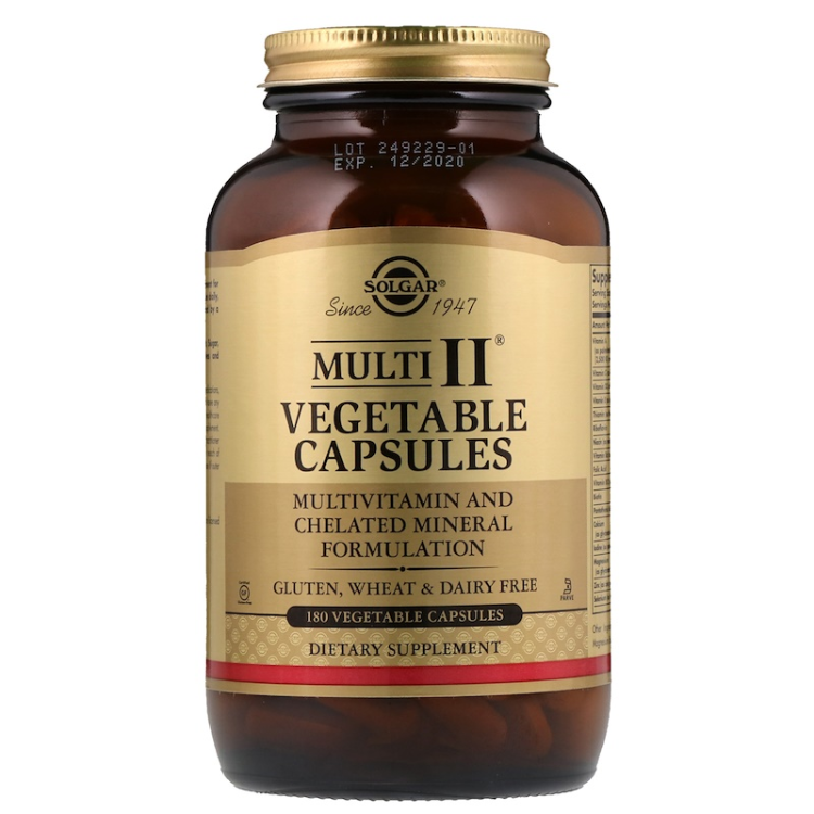 Solgar Multi II Multivitamin And Chelated Mineral Formulation 1Source