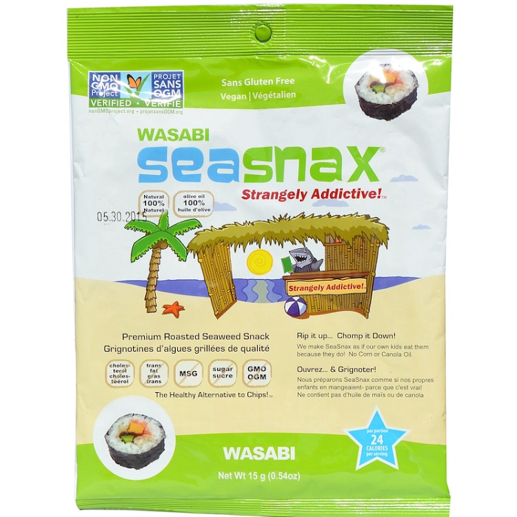 Seasnax Premium Roasted Seaweed Snack Wasabi 1Source