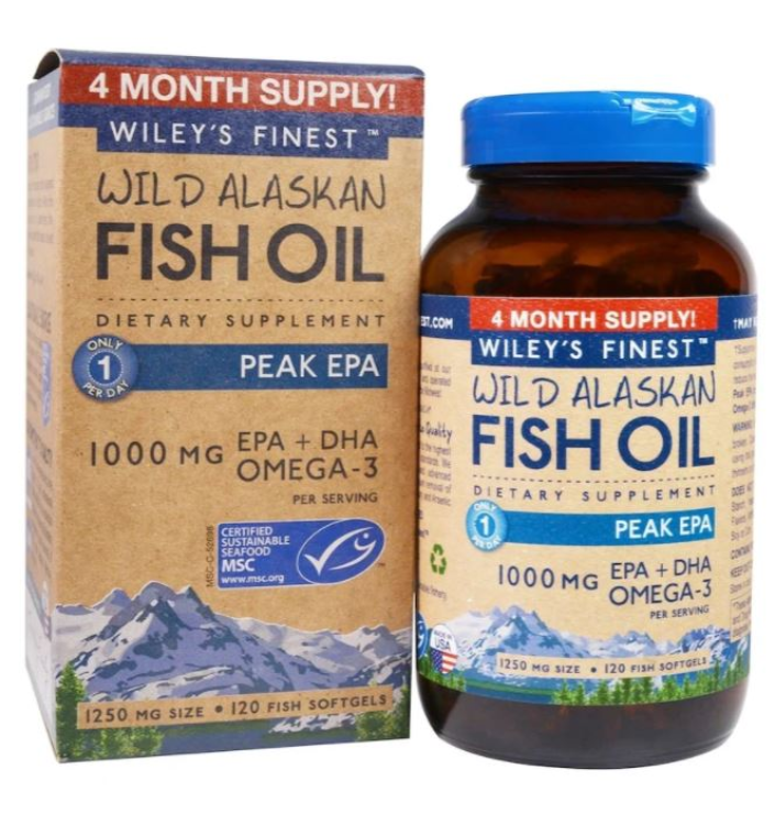 Wiley'S, Finest Wild Alaskan Fish Oil Peak EPA 1250 Mg 1Source