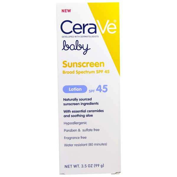 Cerave Baby Sunscreen Lotion, SPF 45 1Source