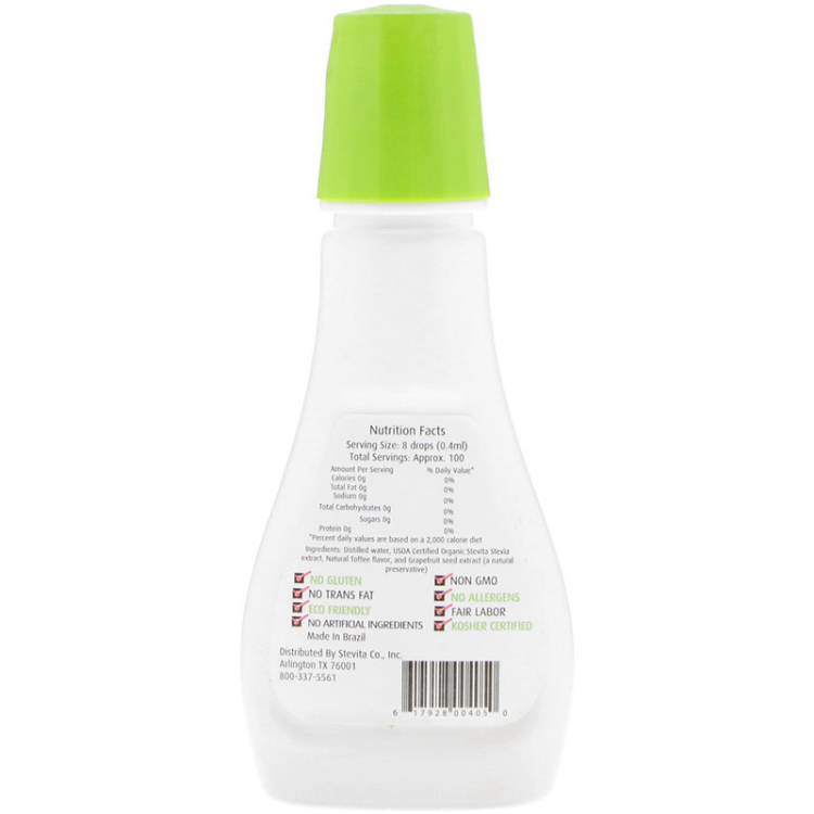 Stevita Flavors Naturally Flavored Liquid Stevia Toffee 1Source