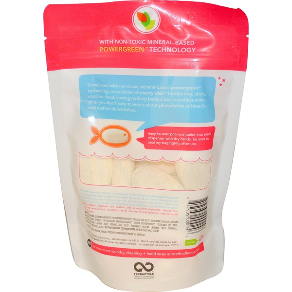 Method Smarty Dish Dishwasher Tabs Pink Grapefruit 1Source