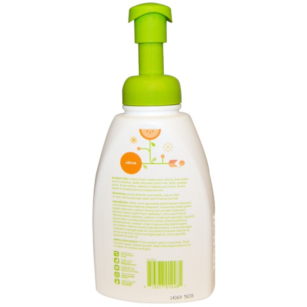 Babyganics Foaming Dish & Bottle Soap, Citrus 1Source