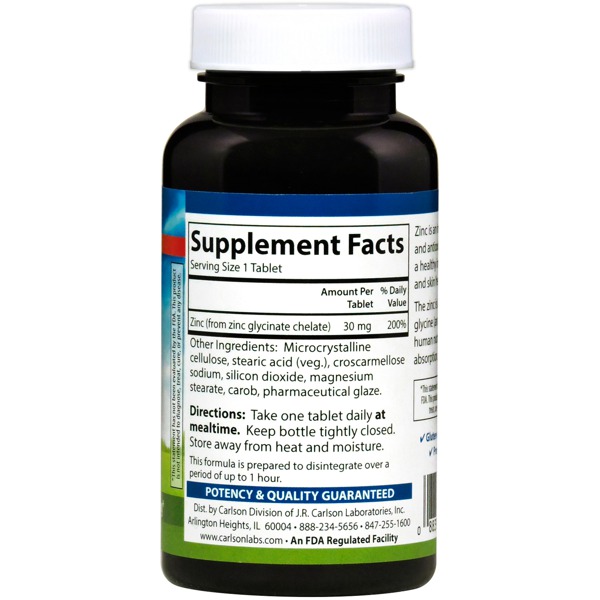 Carlson Labs Chelated Zinc 1Source