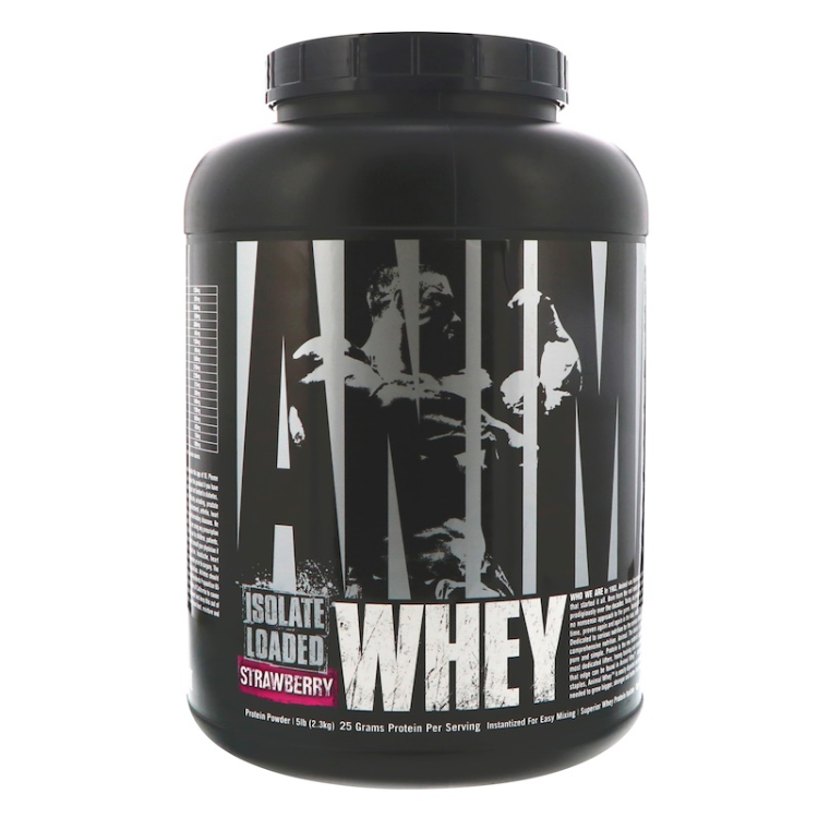 Universal Nutrition Animal Whey Isolate Loaded Strawberry - 1Source