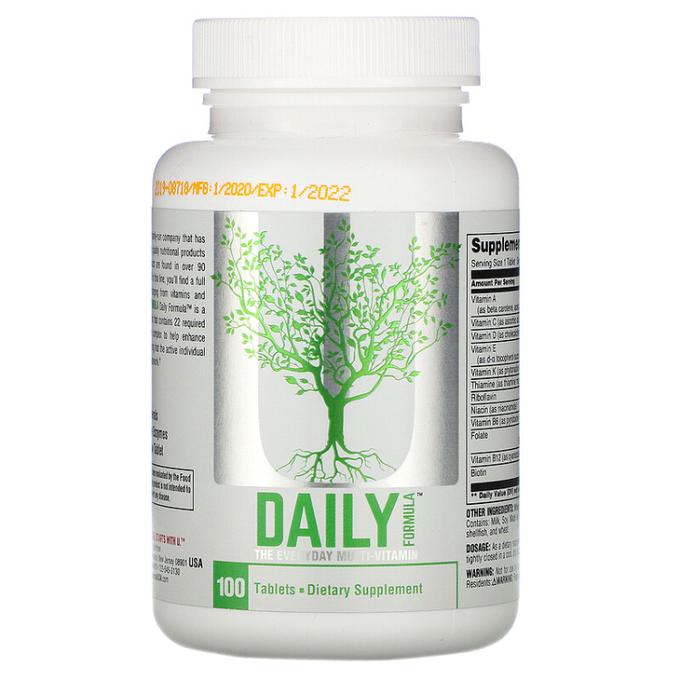 Universal Nutrition Daily Formula Multi Vitamin & Mineral Complex 1Source