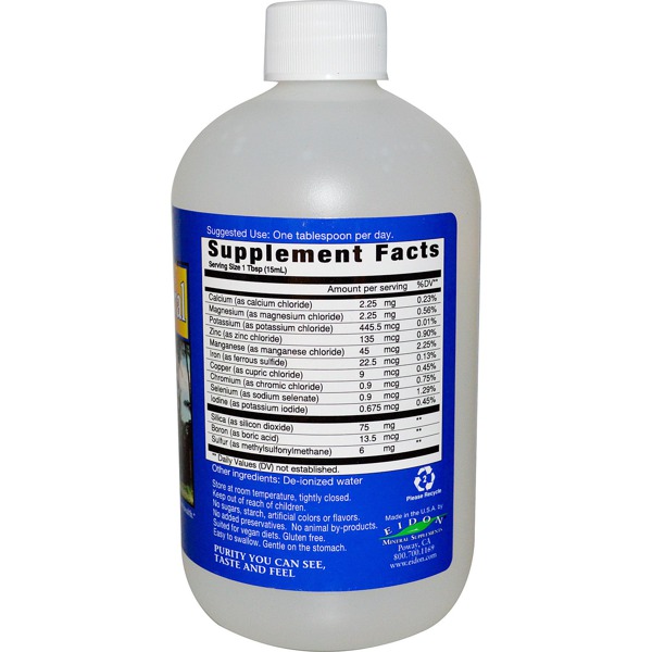 Eidon Mineral Supplements Ionic Minerals Multiple Mineral 1Source