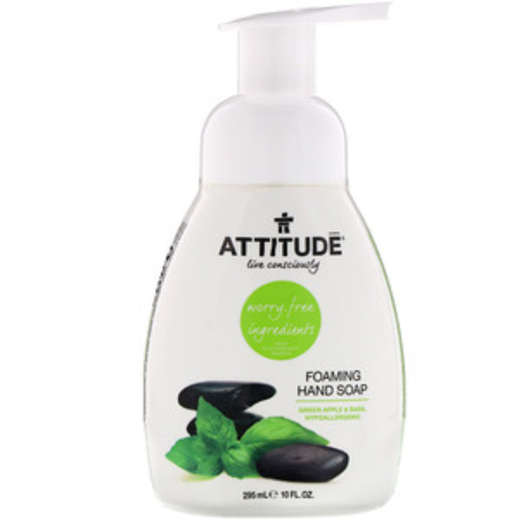 ATTITUDE Foaming Hand Soap Green Apple & Basil 1Source