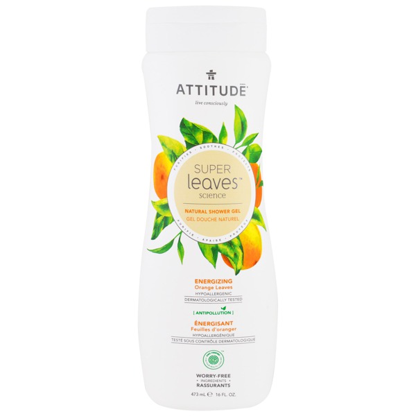 ATTITUDE Super Leaves Science Natural Shower Gel Energizing Orange