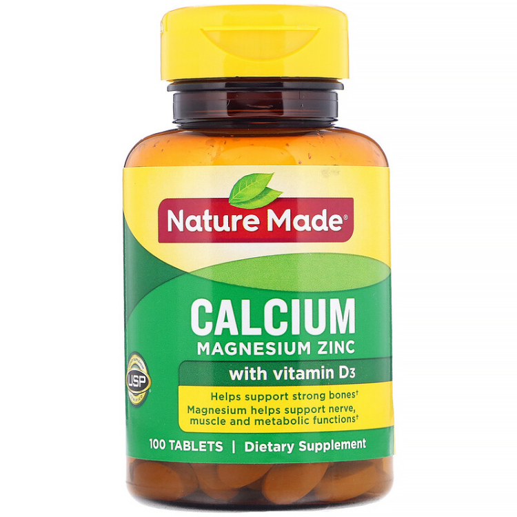 Nature Made Calcium Magnesium Zinc 1Source