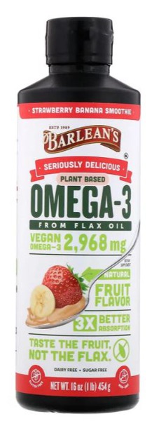 Barlean'S Omega Swirl Flax Oil Strawberry Banana - 1Source