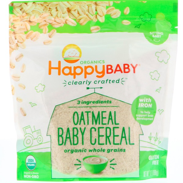 happy baby oat cereal