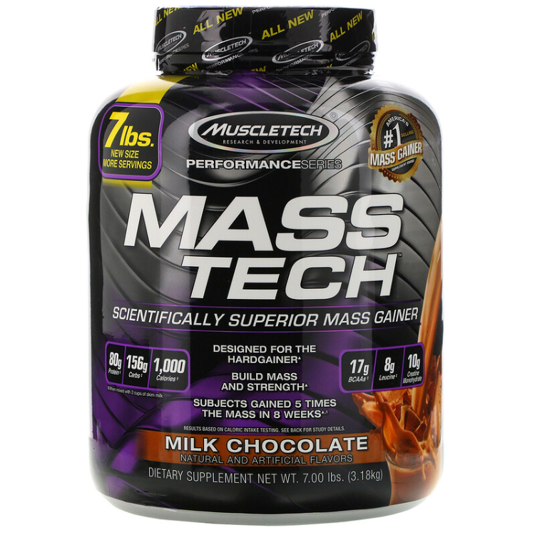 Muscletech Mass-Tech Scientifically Superior Mass Gainer Milk Chocolate ...