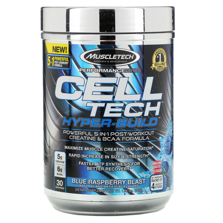 Muscletech Performance Series Cell Tech Hyper-Build Blue Raspberry ...