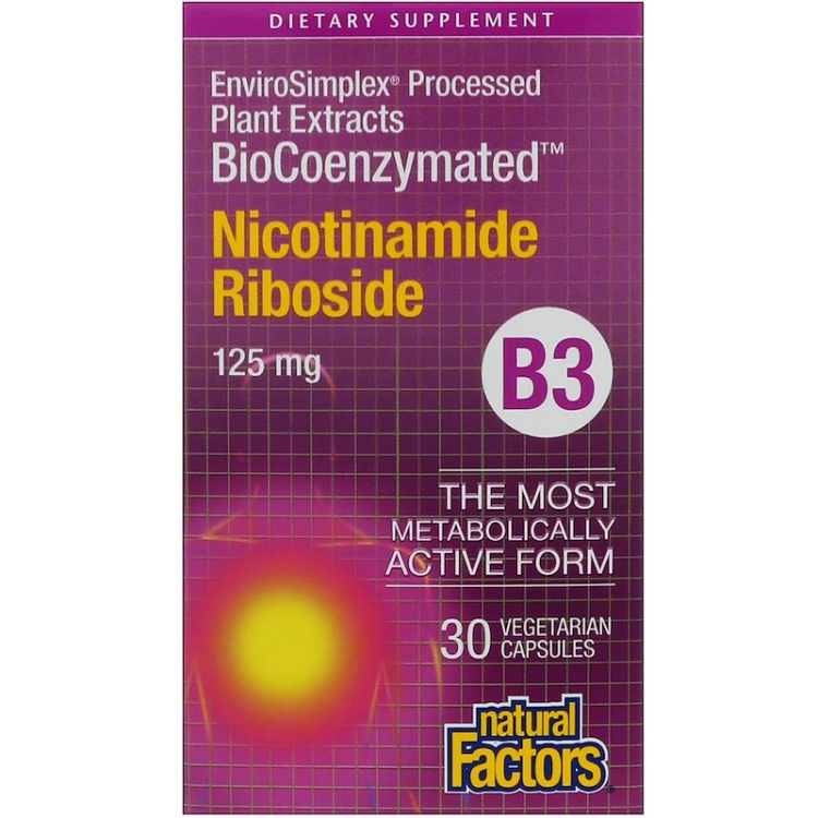 Natural Factors Biocoenzymated B3 Nicotinamide Riboside 125 Mg 1Source
