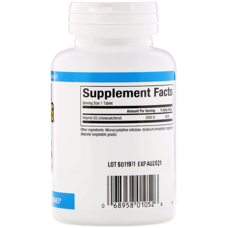 Natural Factors, Vitamin D3 2000 IU 1Source