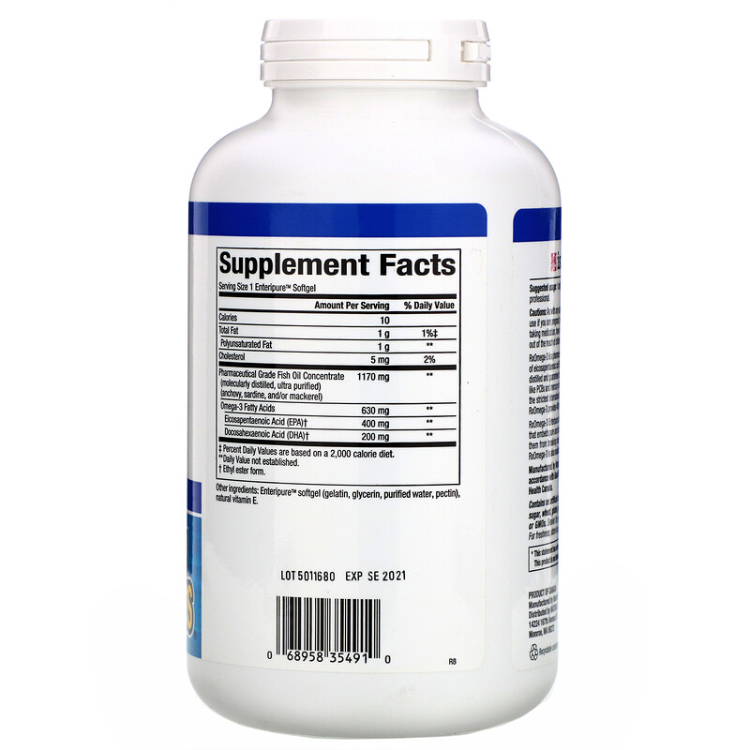 Natural Factors Rx Omega-3 Factors EPA 400 Mg/Dha 200 Mg - 1Source
