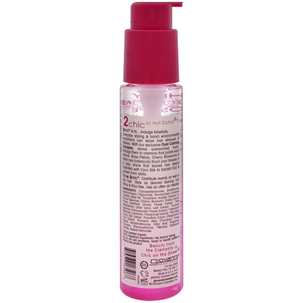 Giovanni 2Chic UltraLuxurious Super Potion Silkening Hair Serum Cherry