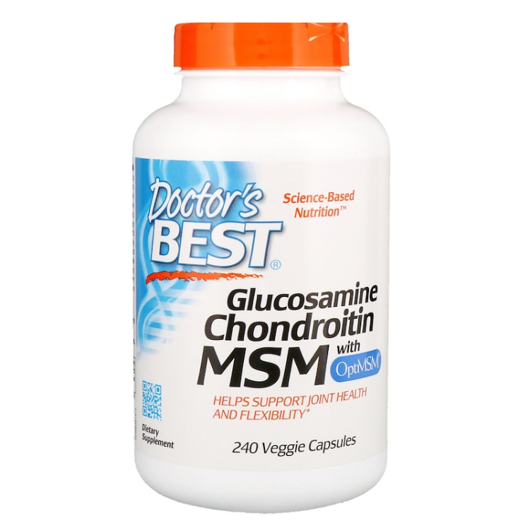 Doctor'S Best, Glucosamine Chondroitin MSM With Optimsm 1Source