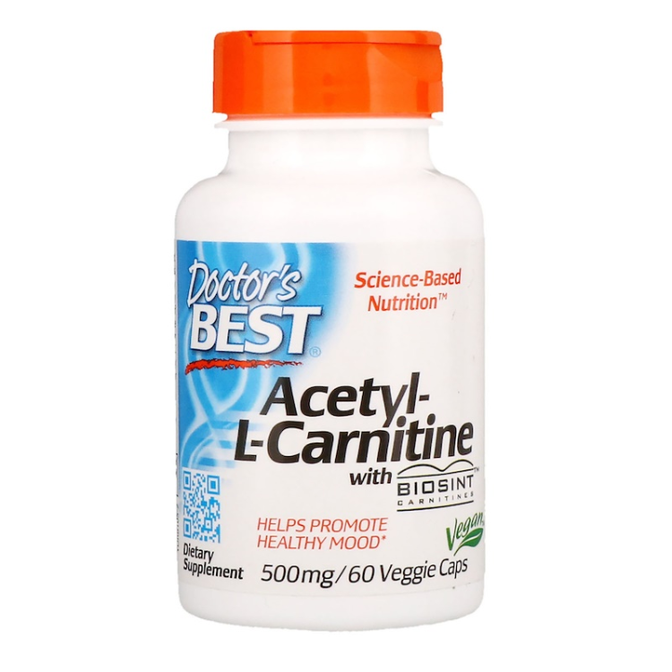 Doctor'S Best AcetylLCarnitine With Biosint Carnitines 500 Mg 1Source