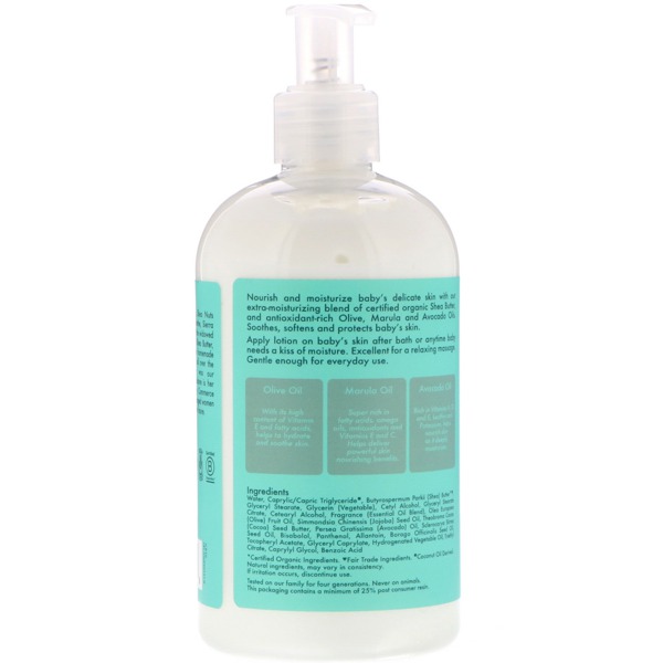 Shea Moisture Olive Oil & Marula Baby Lotion For Extra Dry Skin 1Source