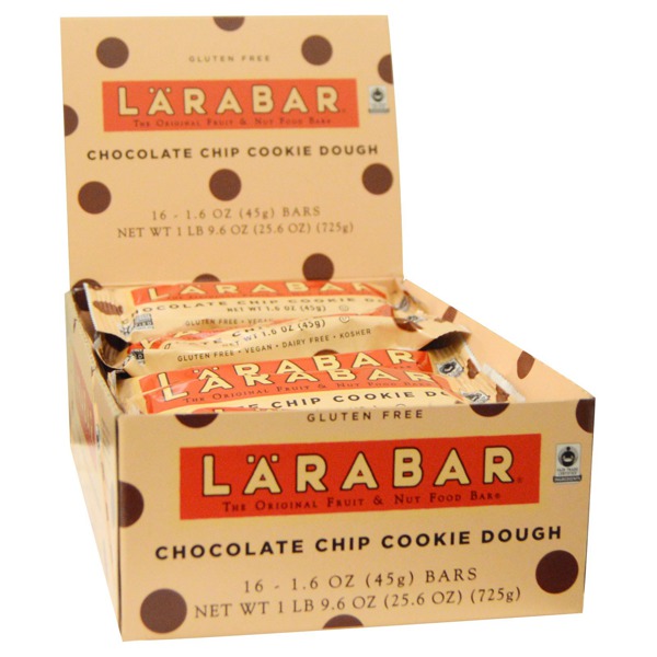 Larabar Chocolate Chip Cookie Dough 16 Bars 1Source