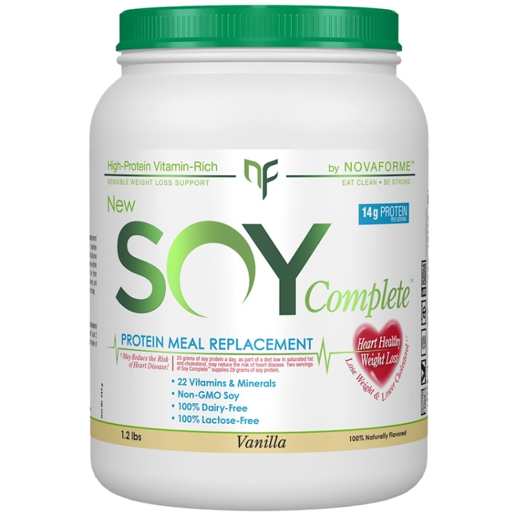 Novaforme Soy Complete Protein Weight Loss Meal Replacement Vanilla 1Source