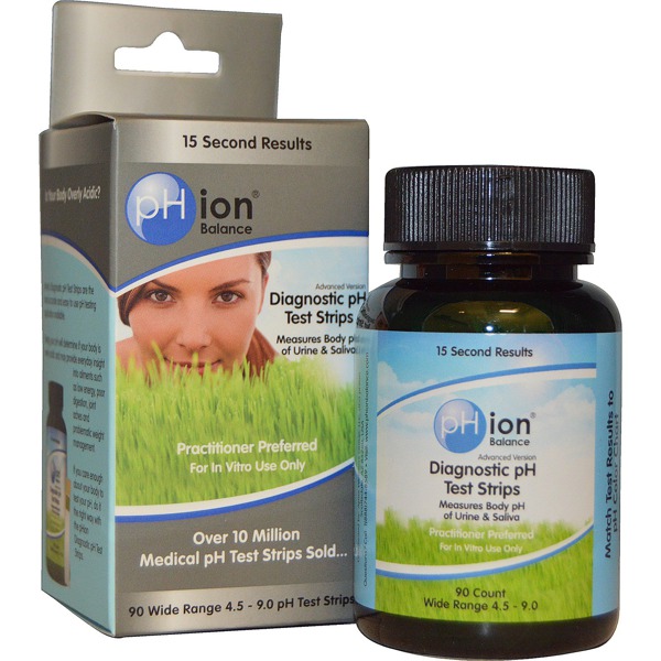 Phion Balance, Diagnostic Ph Test Strips, 90 Strips 1Source