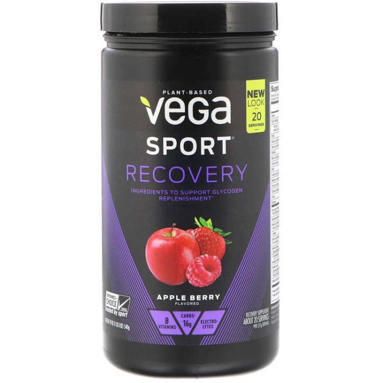 Vega Sport Recovery Accelerator Powder Apple Berry 1Source