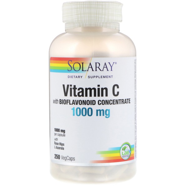 Solaray Vitamin C With Bioflavonoid Concentrate 1000 Mg 1Source