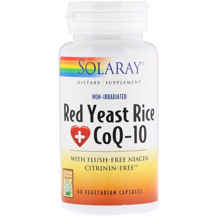 Solaray Red Yeast Rice + Coq10 1Source