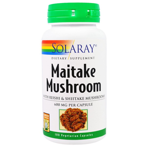 Solaray Maitake Mushroom 600 Mg 1Source