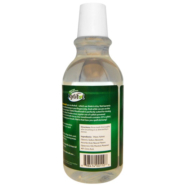 Epic Dental 100 Xylitol Sweetened Spearmint Mouthwash 1Source