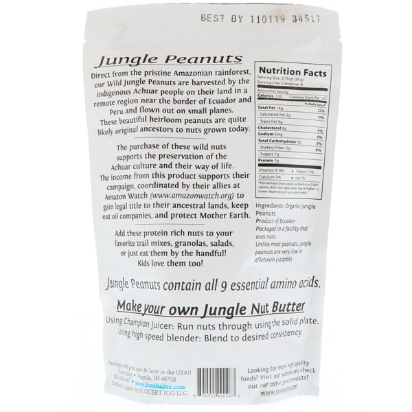 Foods Alive Superfoods Jungle Peanuts 1Source