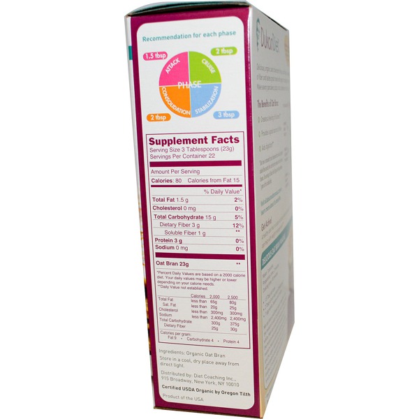 Dukan Diet Organic Oat Bran 1Source