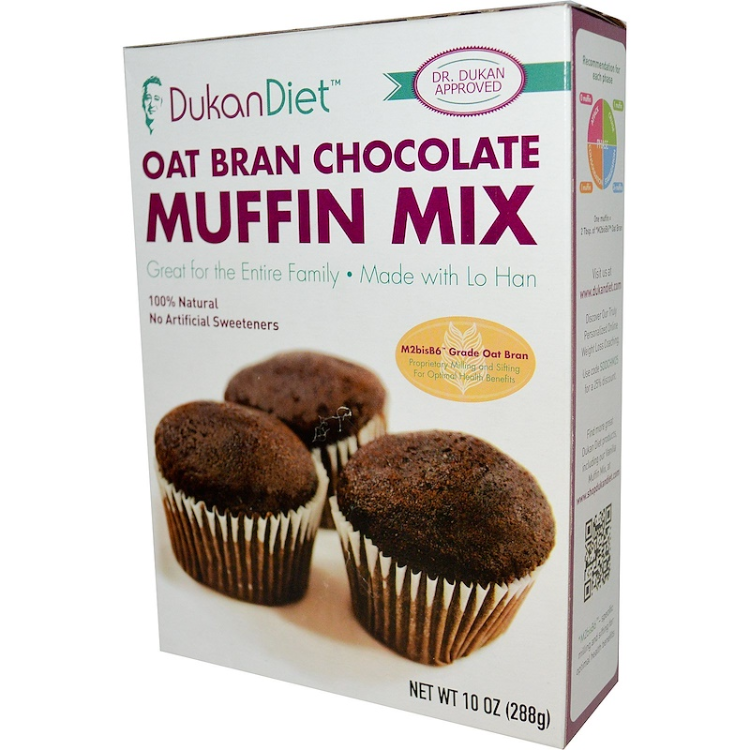 Dukan Diet Oat Bran Chocolate Muffin Mix 1Source
