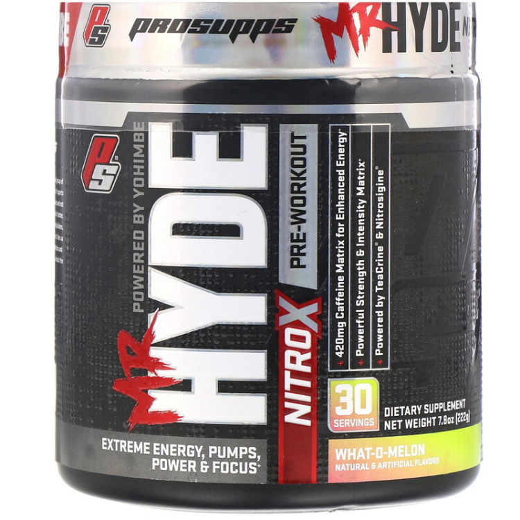 Prosupps Mr. Hyde Nitro X Pre Workout WhatOMelon 1Source