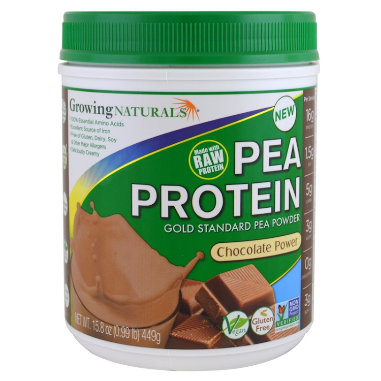 Growing Naturals Pea Protein Chocolate Power 1Source