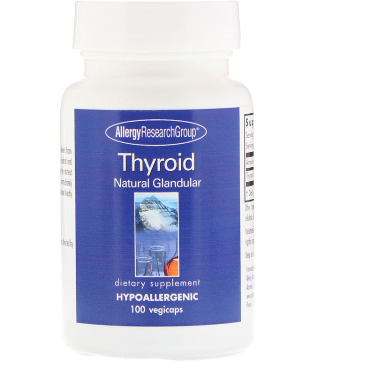 Allergy Research Group Thyroid Natural Glandular 1Source
