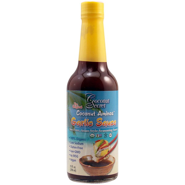 Coconut Secret Coconut Aminos Garlic Sauce 1Source
