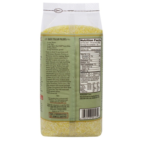 Bob'S Red Mill Corn Grits Also Known As Polenta 1Source