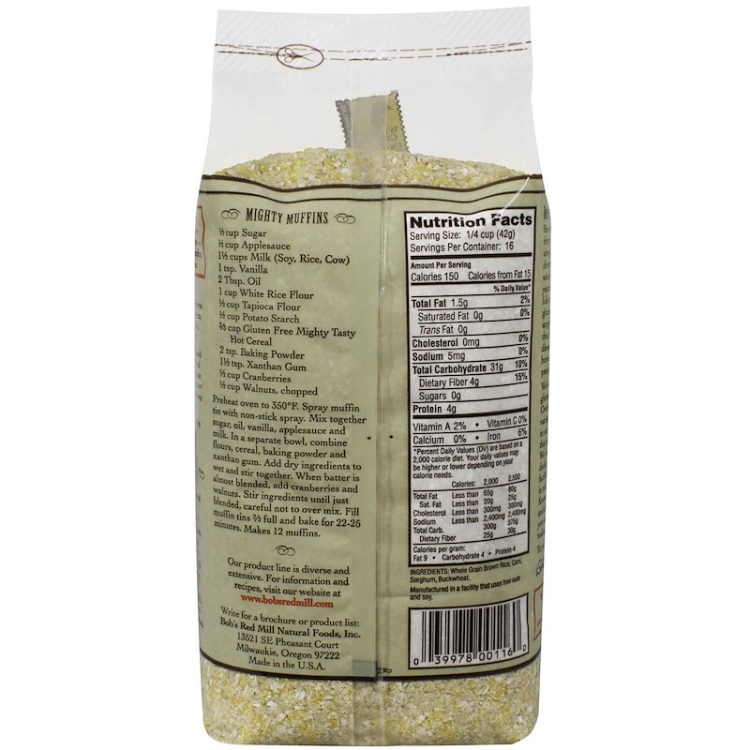 Bob'S Red Mill Mighty Tasty Hot Cereal Gluten Free 1Source