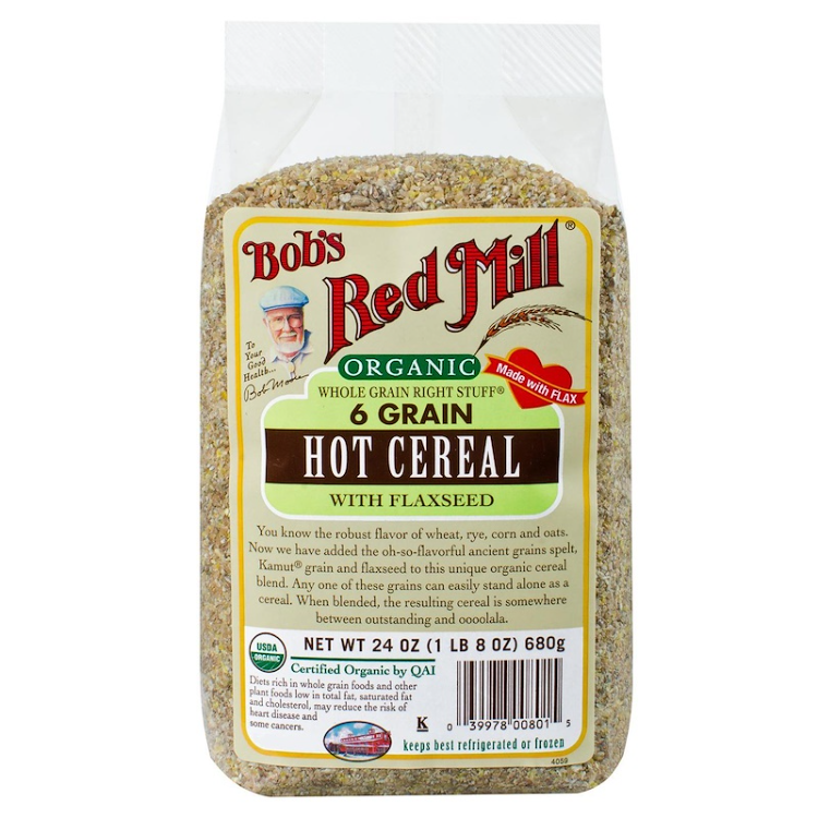 Bob'S Red Mill Organic Whole Grain Right Stuff 6 Grain Hot Cereal With