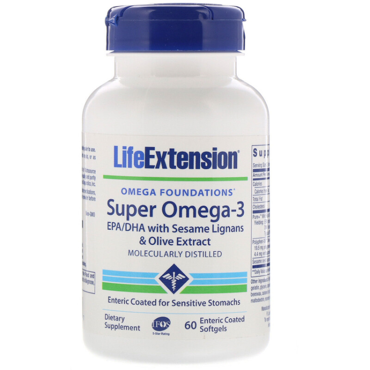 Life Extension Omega Foundations Super Omega3 1Source