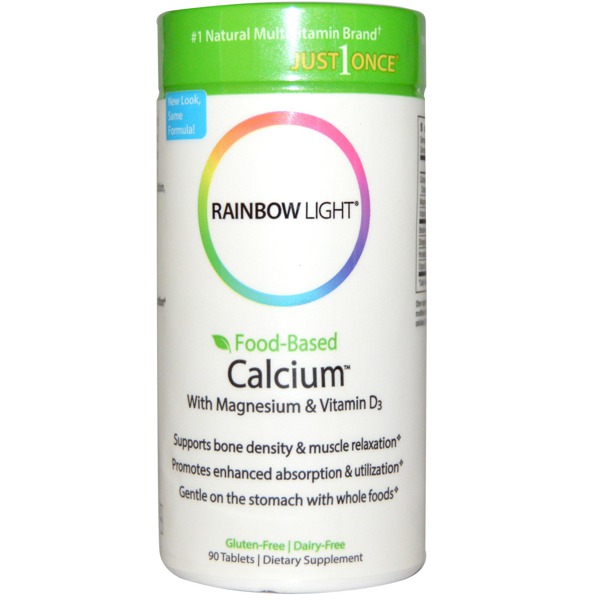 Rainbow Light FoodBased Calcium With Magnesium & Vitamin D3 1Source